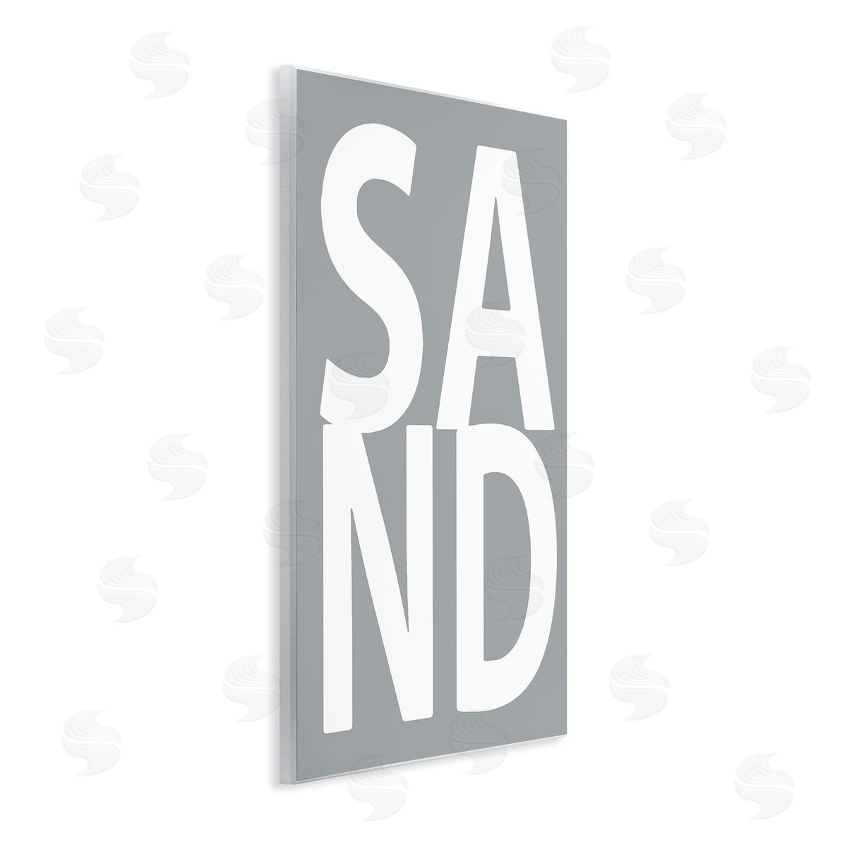 Sand Word on Grey Wood Plaque Wall Art, Home Decor by Jamie MacDowell