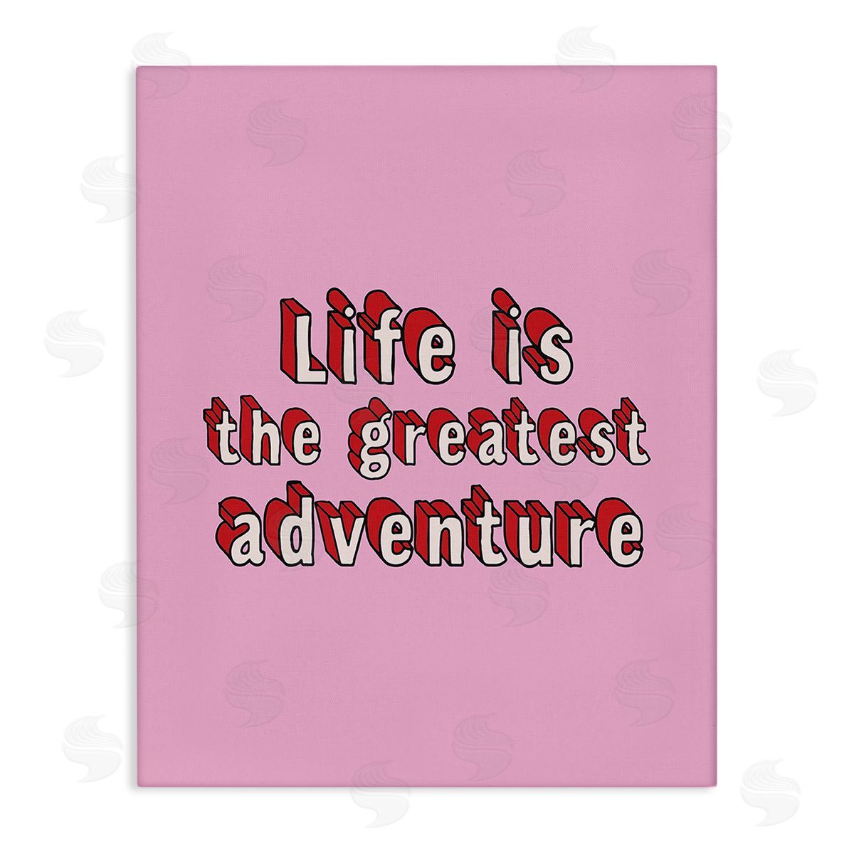 Louise Carey Greatest Adventure on Pink Canvas Wall Art Print