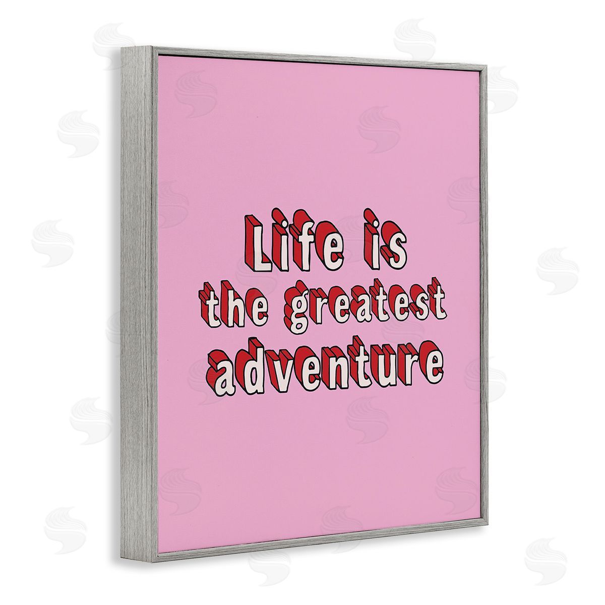 Louise Carey Greatest Adventure on Pink Gray Framed Giclee Wall Art Print