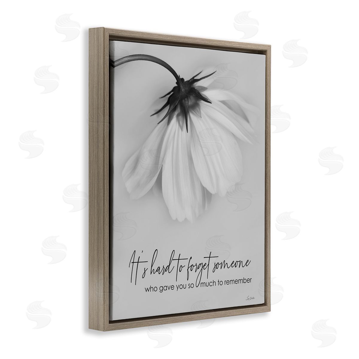 So Much To Remember Brown Floating Frame Canvas Wall Art, Home Decor by Lori Deiter