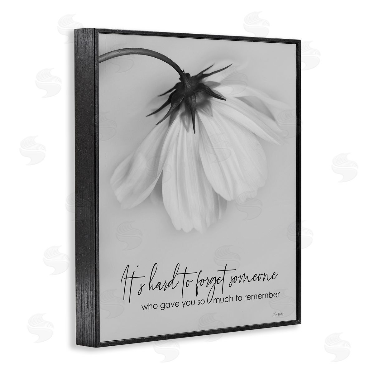 So Much To Remember Black Frame Print Wall Art, Home Decor by Lori Deiter