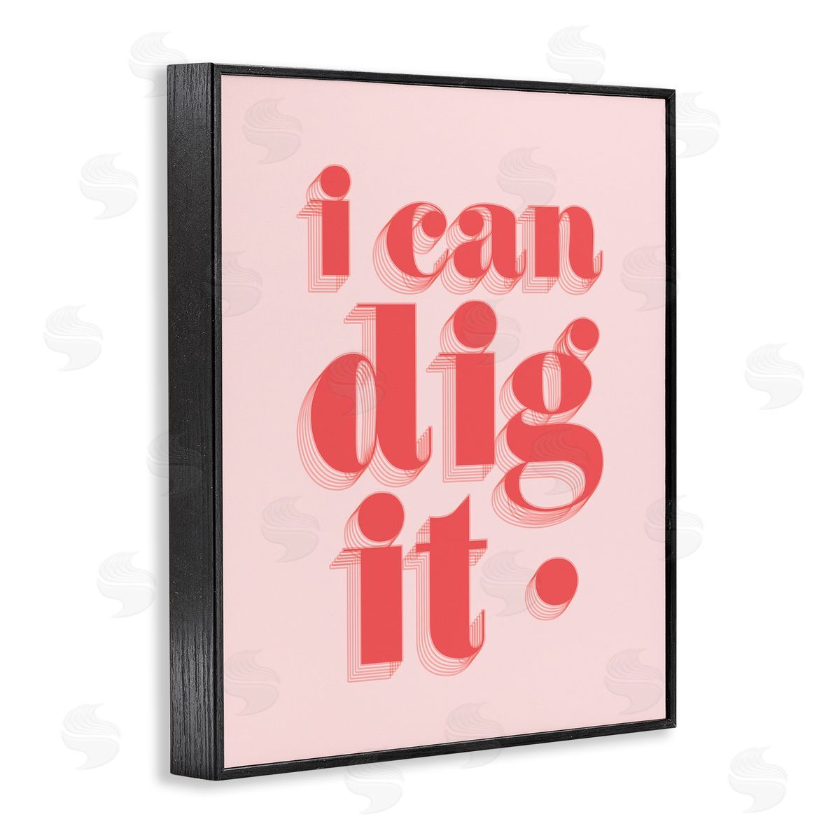 Stupell Studio I Can Dig It Phrase Black Framed Giclee Wall Art Print