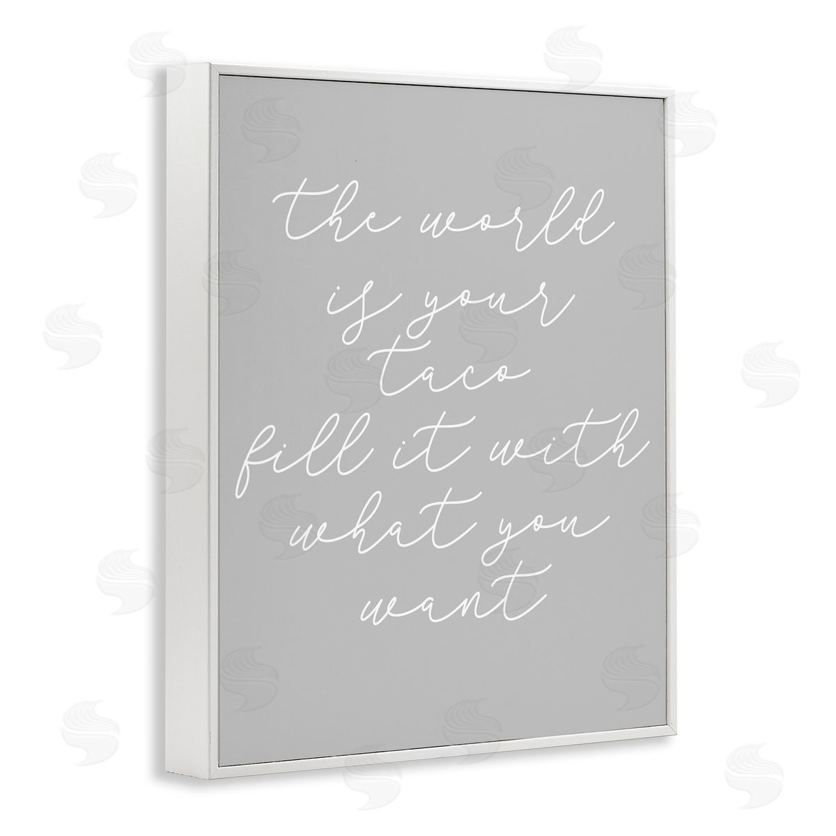 Stupell Studio World Is Your Taco White Framed Giclee Wall Art Print