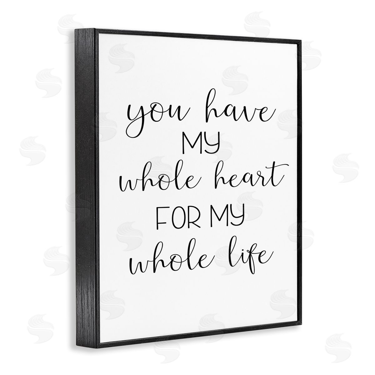 Ashley Calhoun Whole Heart For Life Black Framed Giclee Wall Art Print