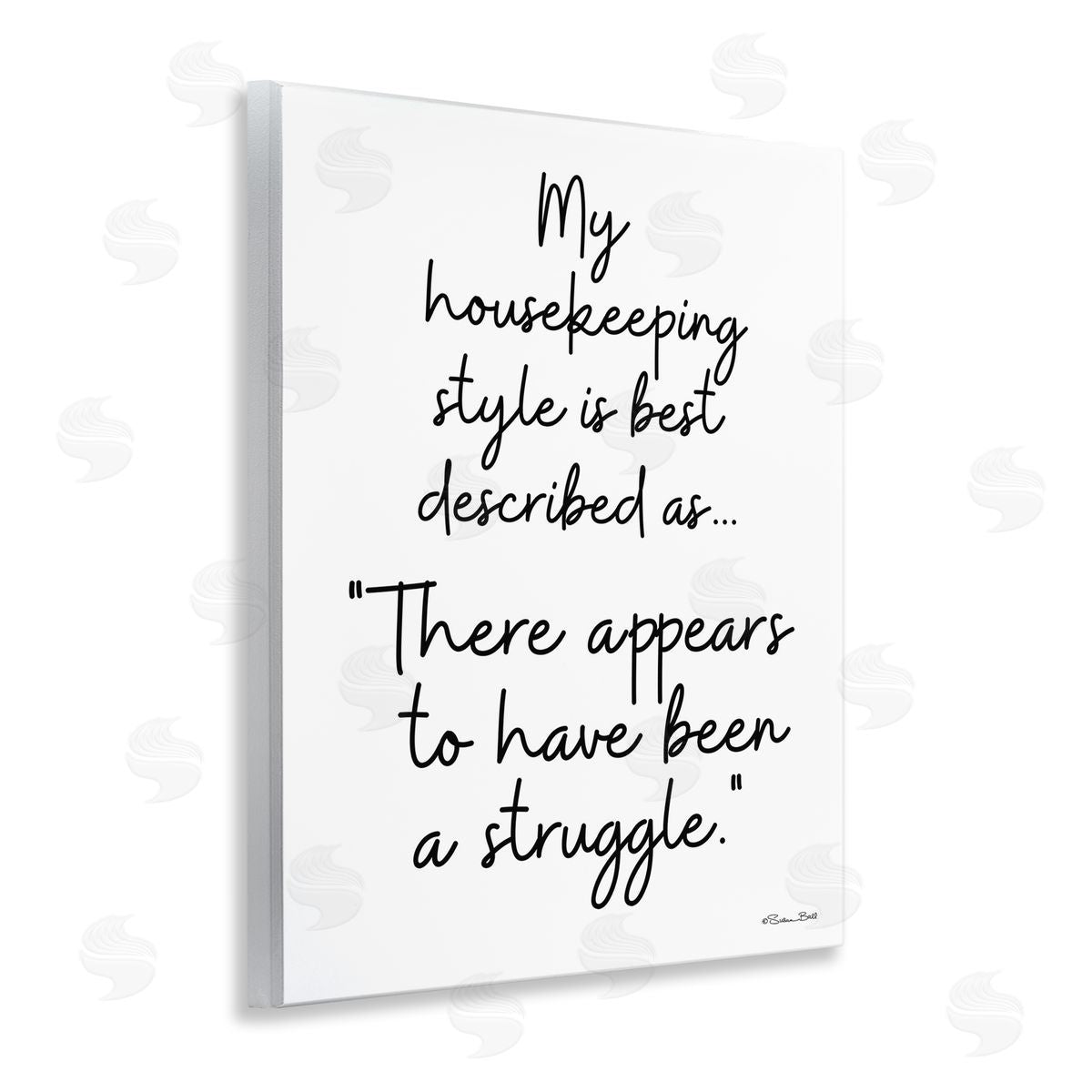 Funny Housekeeping Struggle Wood Plaque Wall Art, Home Decor by Susan Ball