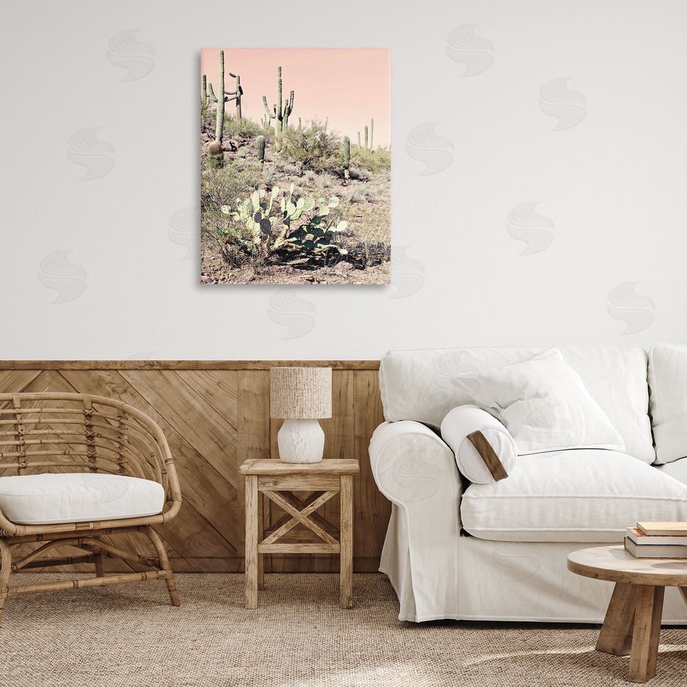 Susan Bryant Rustic Desert Scene Canvas Wall Art Print in Room