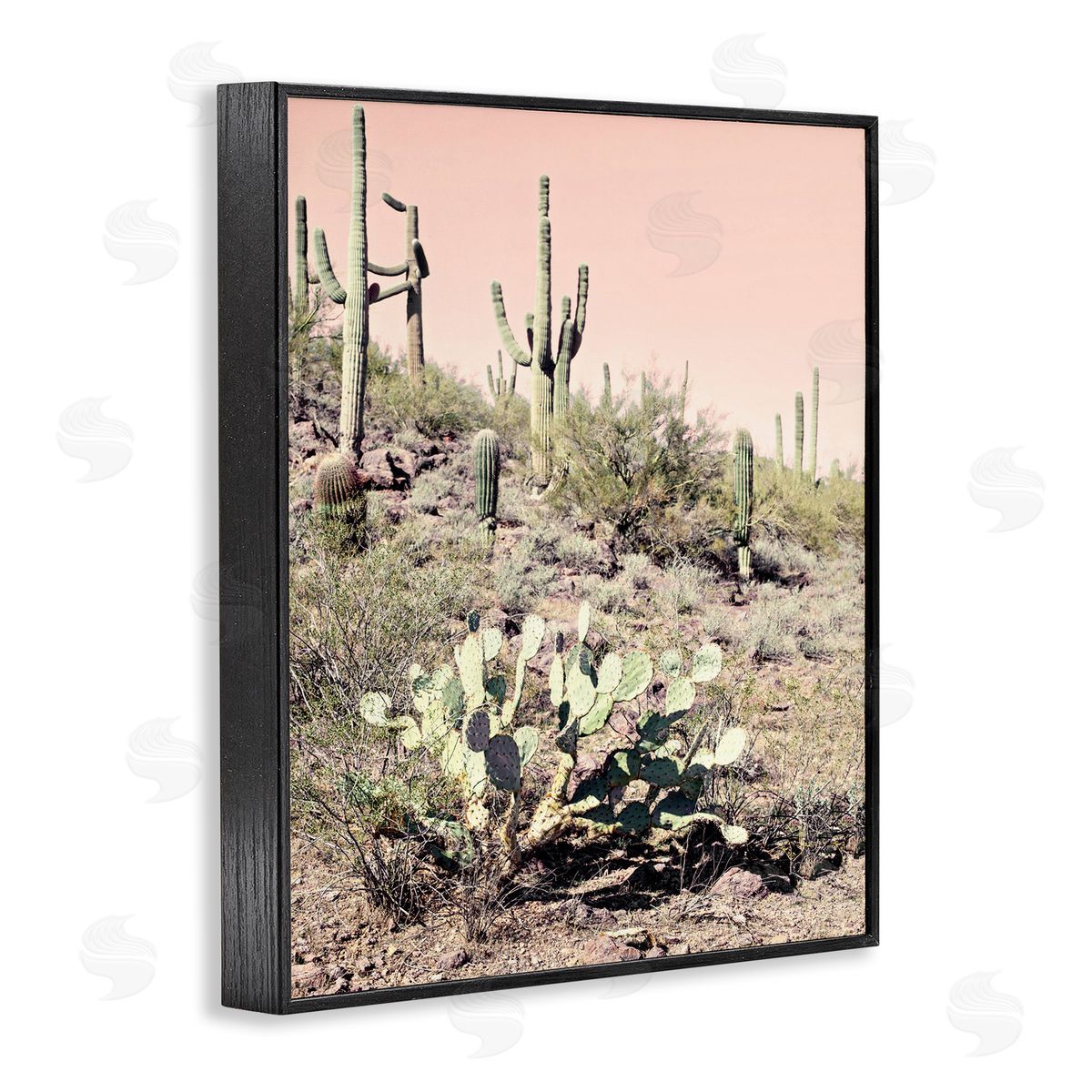 Susan Bryant Rustic Desert Scene Black Framed Giclee Wall Art Print