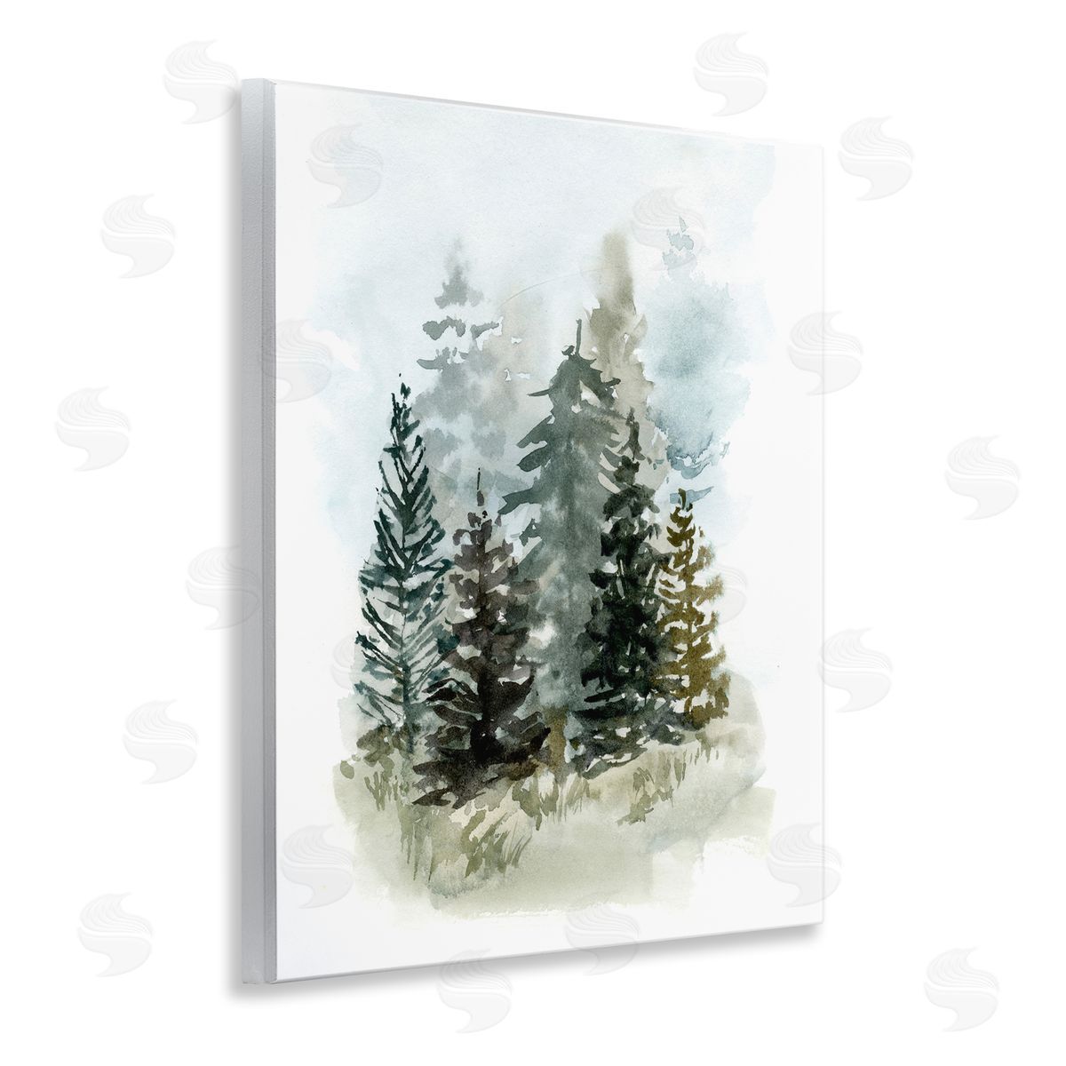 Layered Forest Trees Wood Plaque Wall Art, Home Decor by Victoria Barnes
