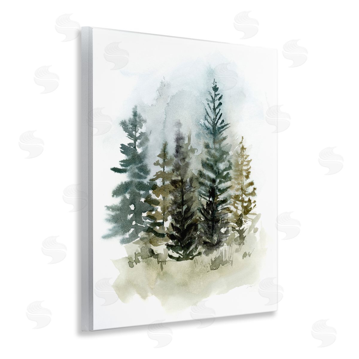Layered Woodland Trees Wood Plaque Wall Art, Home Decor by Victoria Barnes