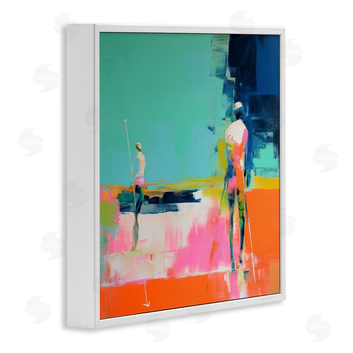 Irena Orlov Golf Course View White Framed Giclee Wall Art Print