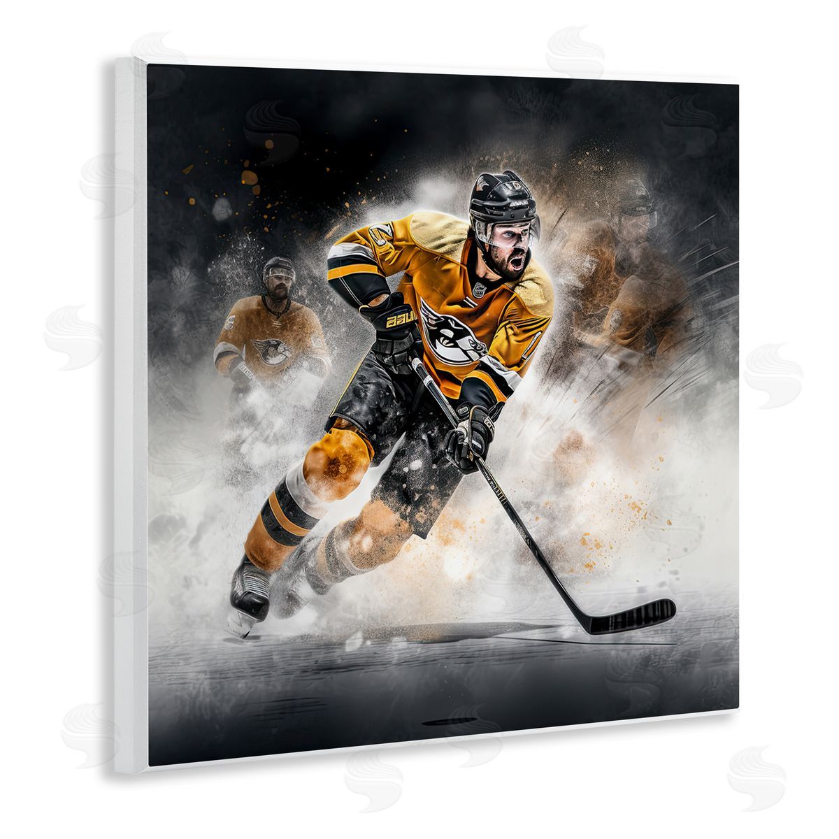 Jim Baldwin Hockey Player Athlete Wooden Wall Plaque Art Print