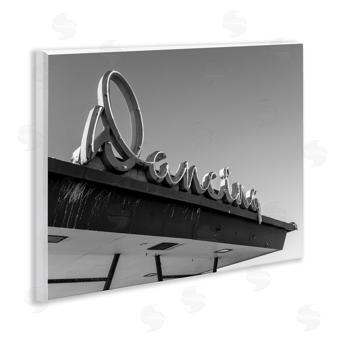 Stupell Studio Vintage Dancing Sign Wooden Wall Plaque Art Print