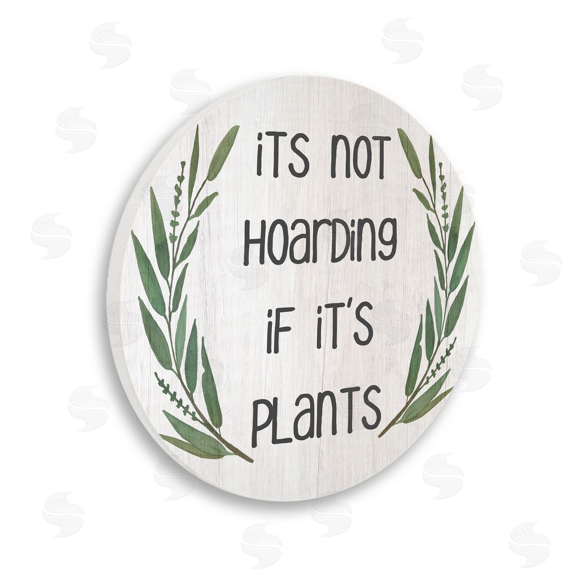 Ziwei Li Not Hoarding Plants Wooden Wall Plaque Art Print