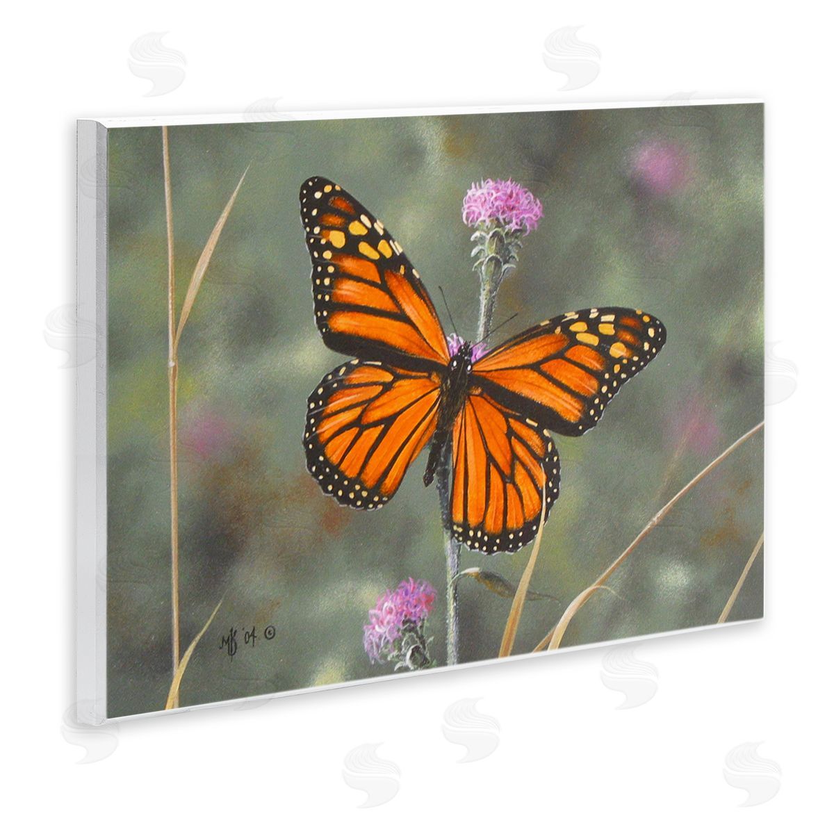 Mark Kelso Summer Visitor Butterfly Wooden Wall Plaque Art Print