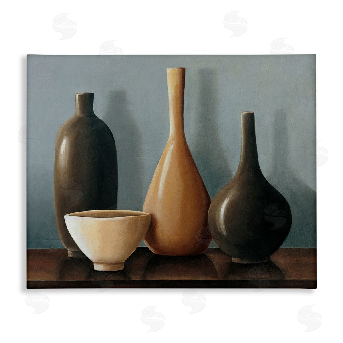 Arlene Stevens Varried Pottery Still Life Canvas Wall Art Print