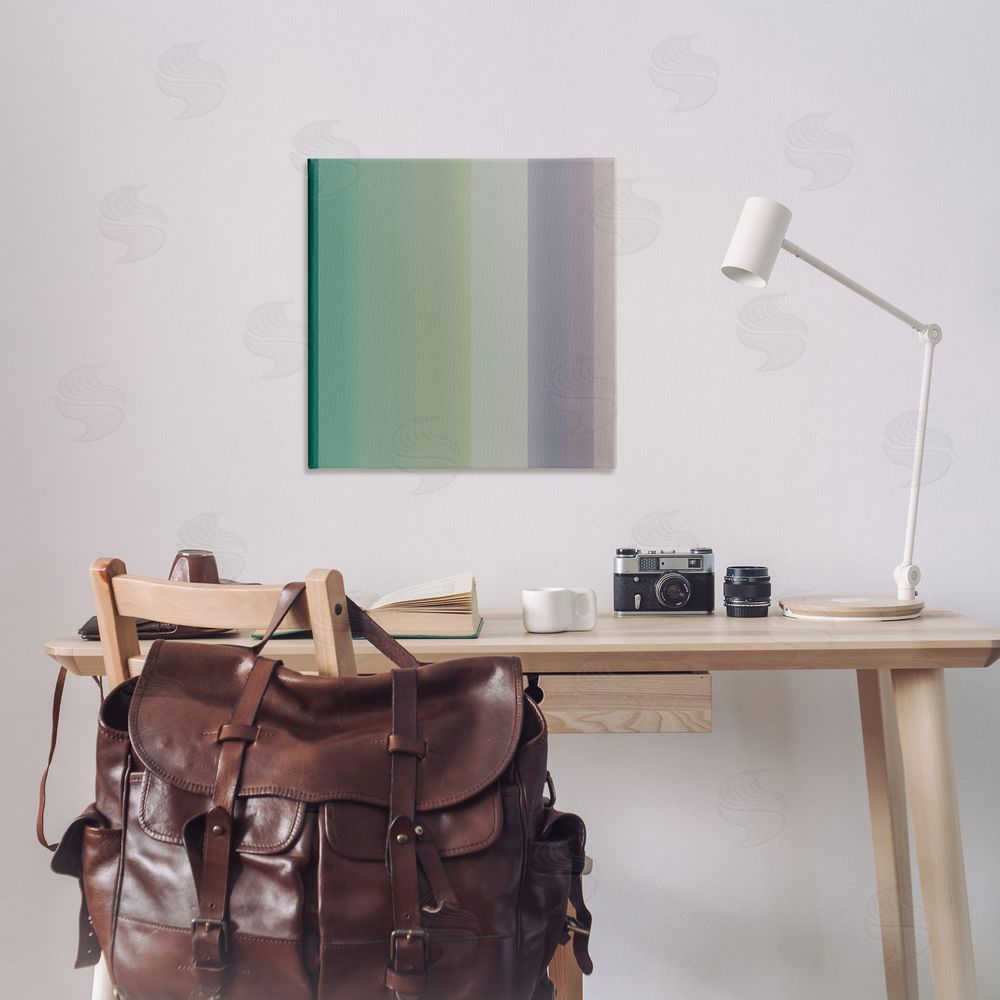 Third & Wall Studios Green & Purple Gradient Canvas Wall Art Print in Room