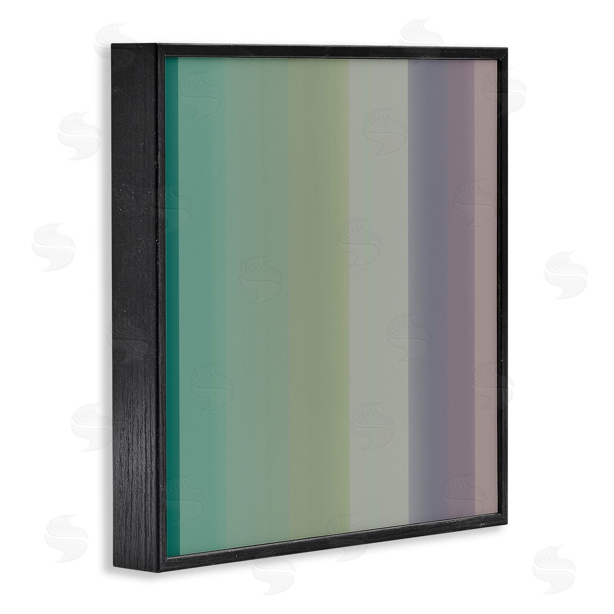 Third & Wall Studios Green & Purple Gradient Black Framed Giclee Wall Art Print