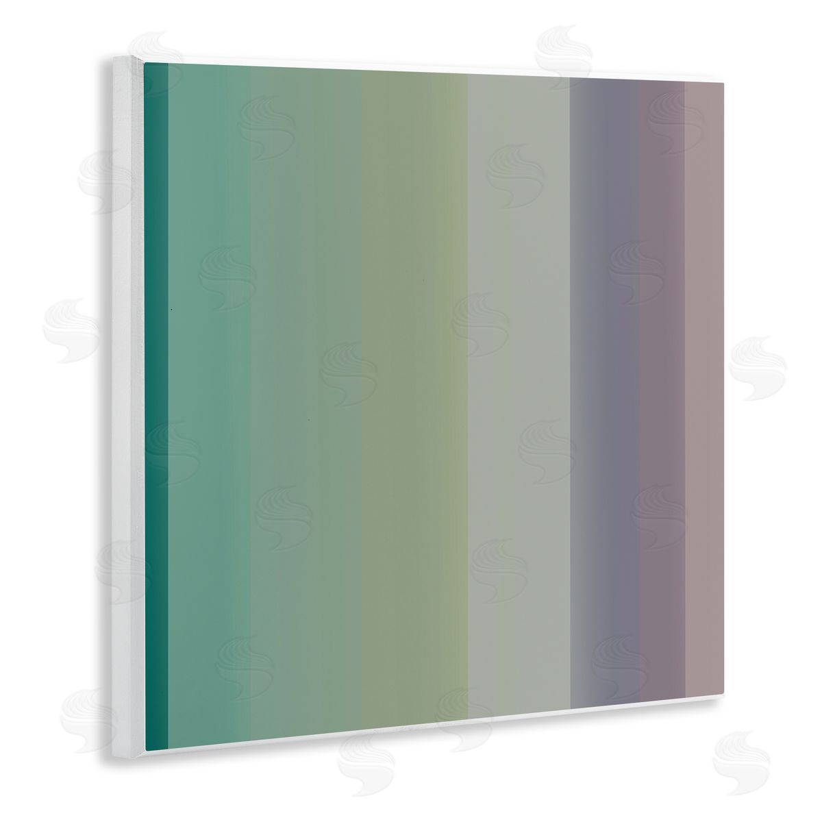 Third & Wall Studios Green & Purple Gradient Wooden Wall Plaque Art Print