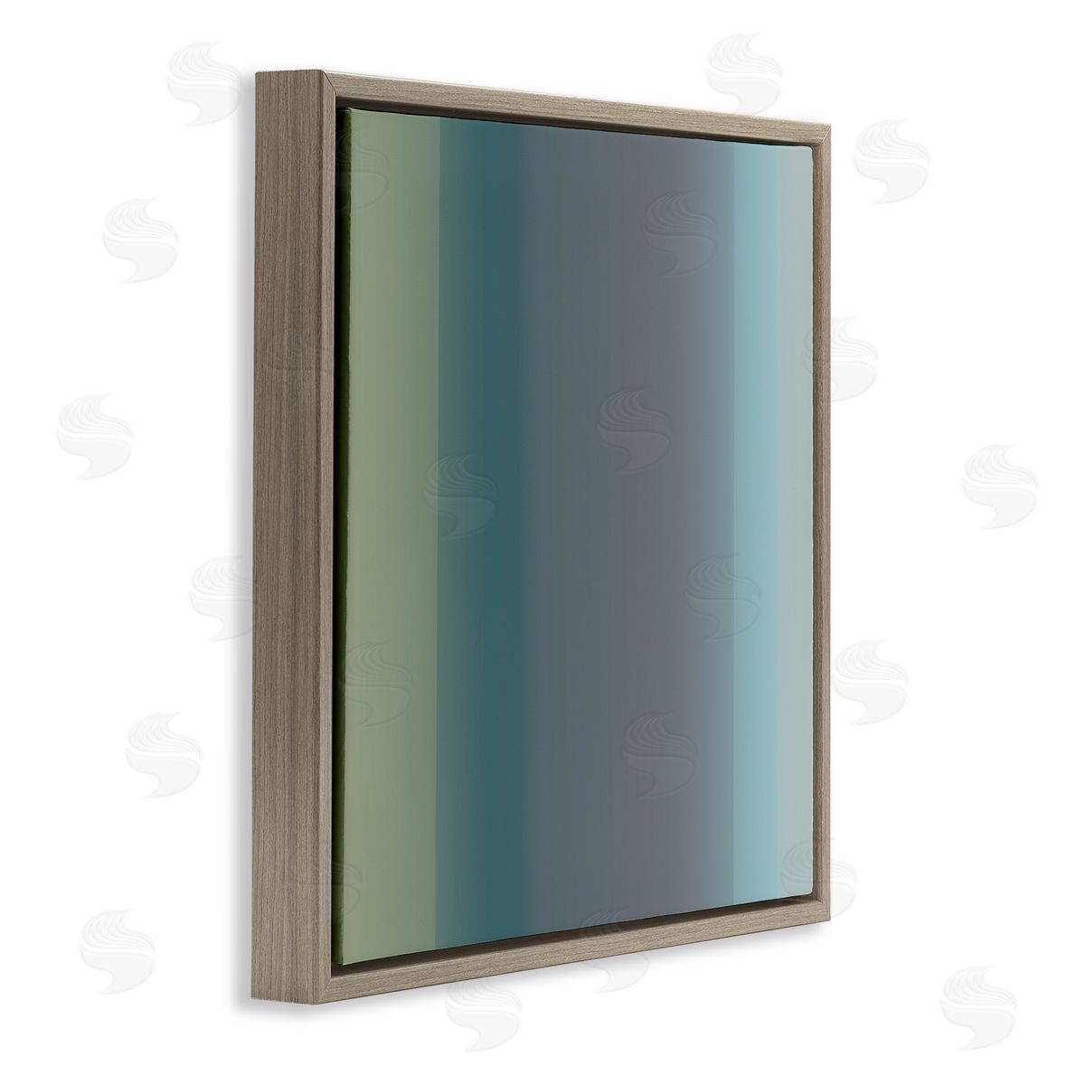 Third & Wall Studios Subtle Ombre Gradient Brown Floating Frame Canvas Wall Art Print