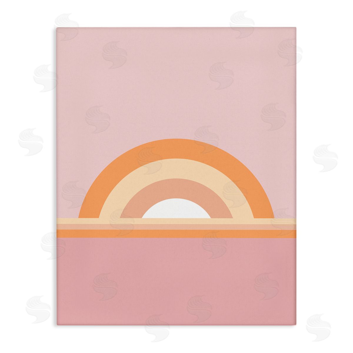 Dominique Vari Mauve & Orange Rainbow Canvas Wall Art Print
