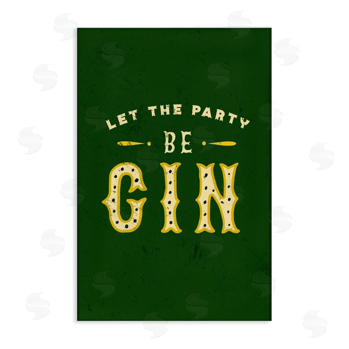 The Whiskey Ginger Let Party Be Gin Pun Canvas Wall Art Print
