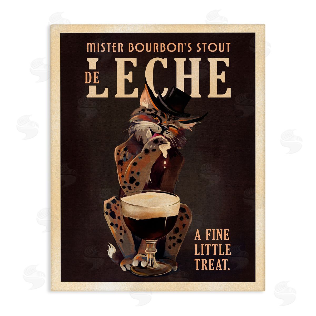 The Whiskey Ginger Bourbon De Leche Stout Canvas Wall Art Print