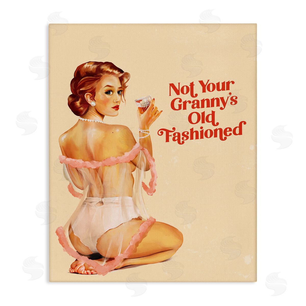 The Whiskey Ginger Not Your Granny's Old Fashioned Canvas Wall Art Print