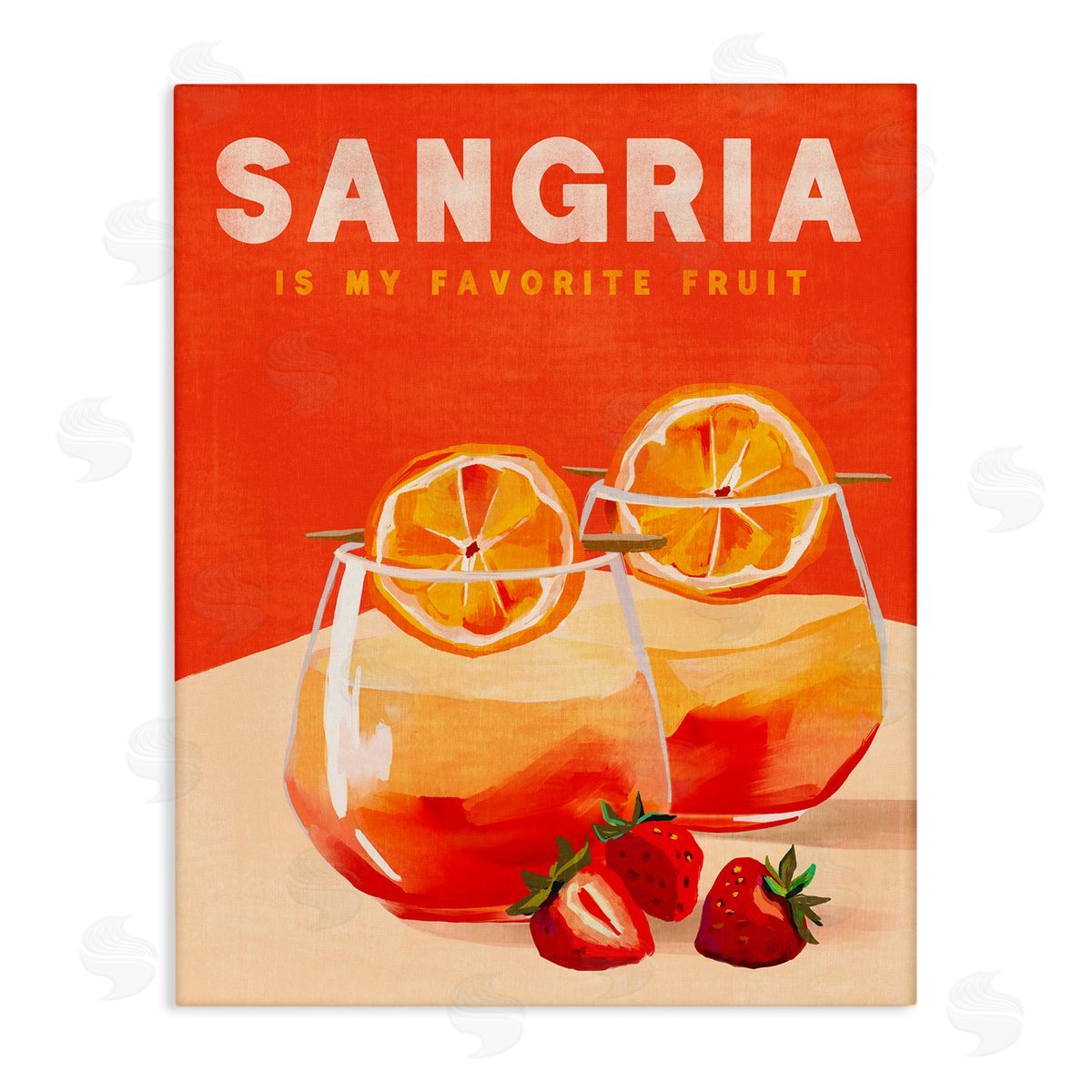 Sangria Favorite Fruit Canvas Wall Art, Home Decor by The Whiskey Ginger