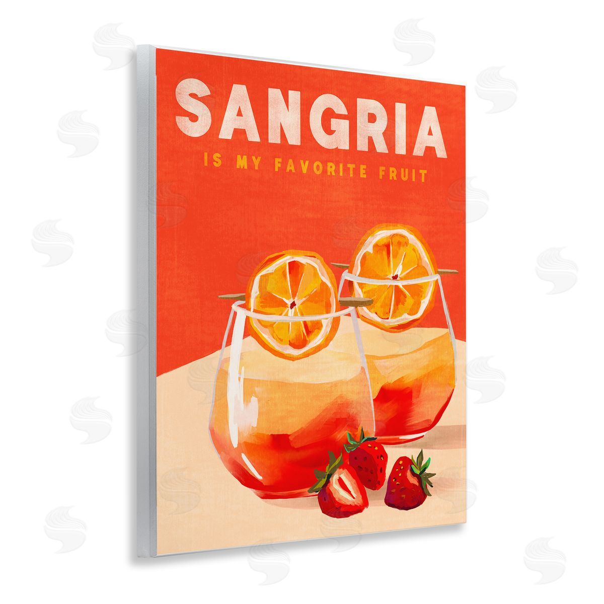 Sangria Favorite Fruit Wood Plaque Wall Art, Home Decor by The Whiskey Ginger