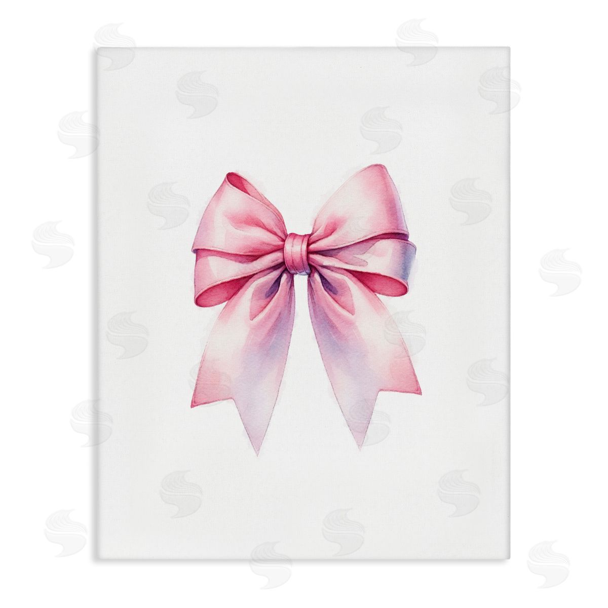 Amanda Greenwood Symmetrical Pink Bow Canvas Wall Art Print