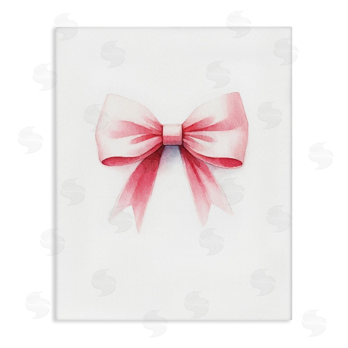 Amanda Greenwood Soft Fading Pink Bow Canvas Wall Art Print