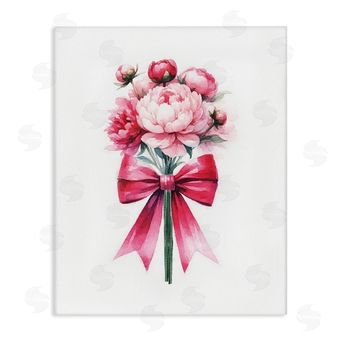 Amanda Greenwood Pink Ribbon Bouquet Canvas Wall Art Print