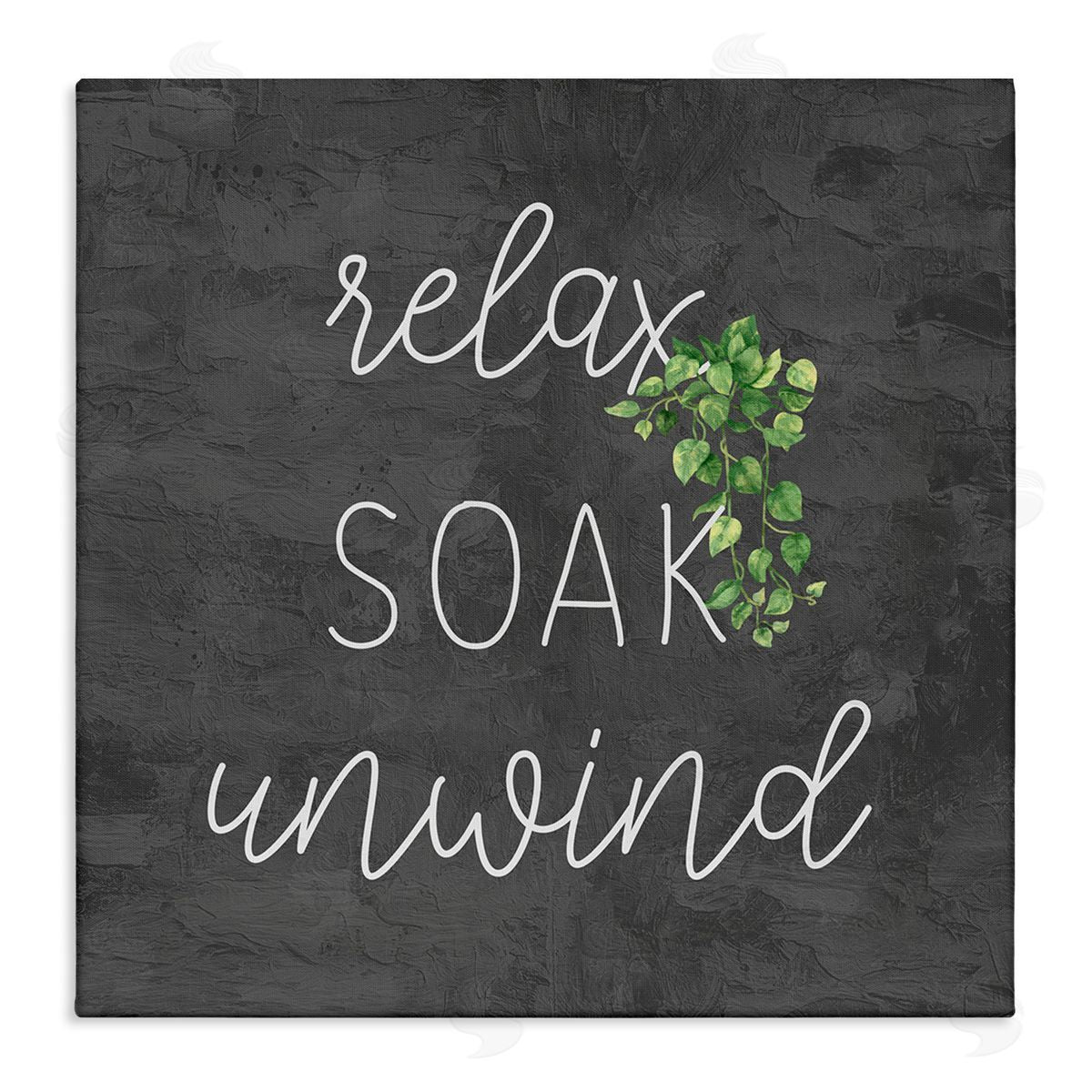 Kim Allen Relax Unwind with Botanicals Canvas Wall Art Print