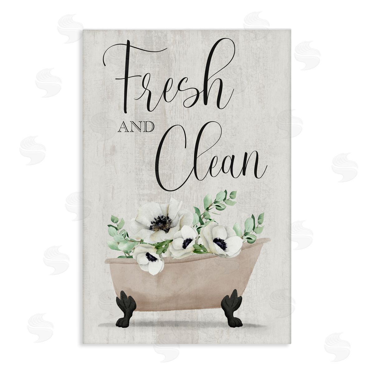 Marcus Prime Fresh & Clean Poppy Tub Canvas Wall Art Print