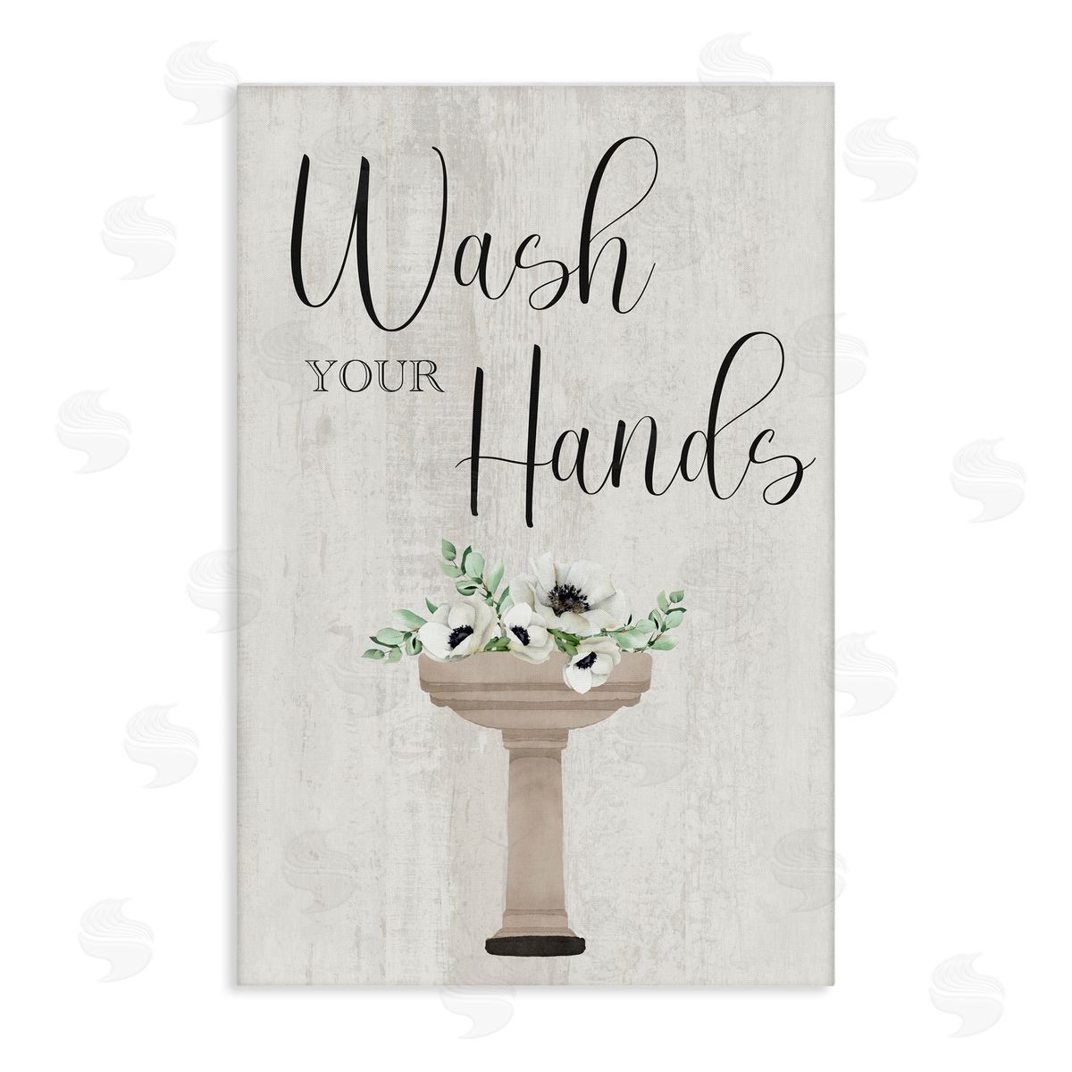 Marcus Prime Wash Your Hands Poppies Canvas Wall Art Print