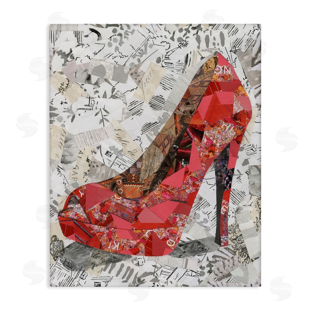 Coco Good Eclectic Glam Heel Canvas Wall Art Print