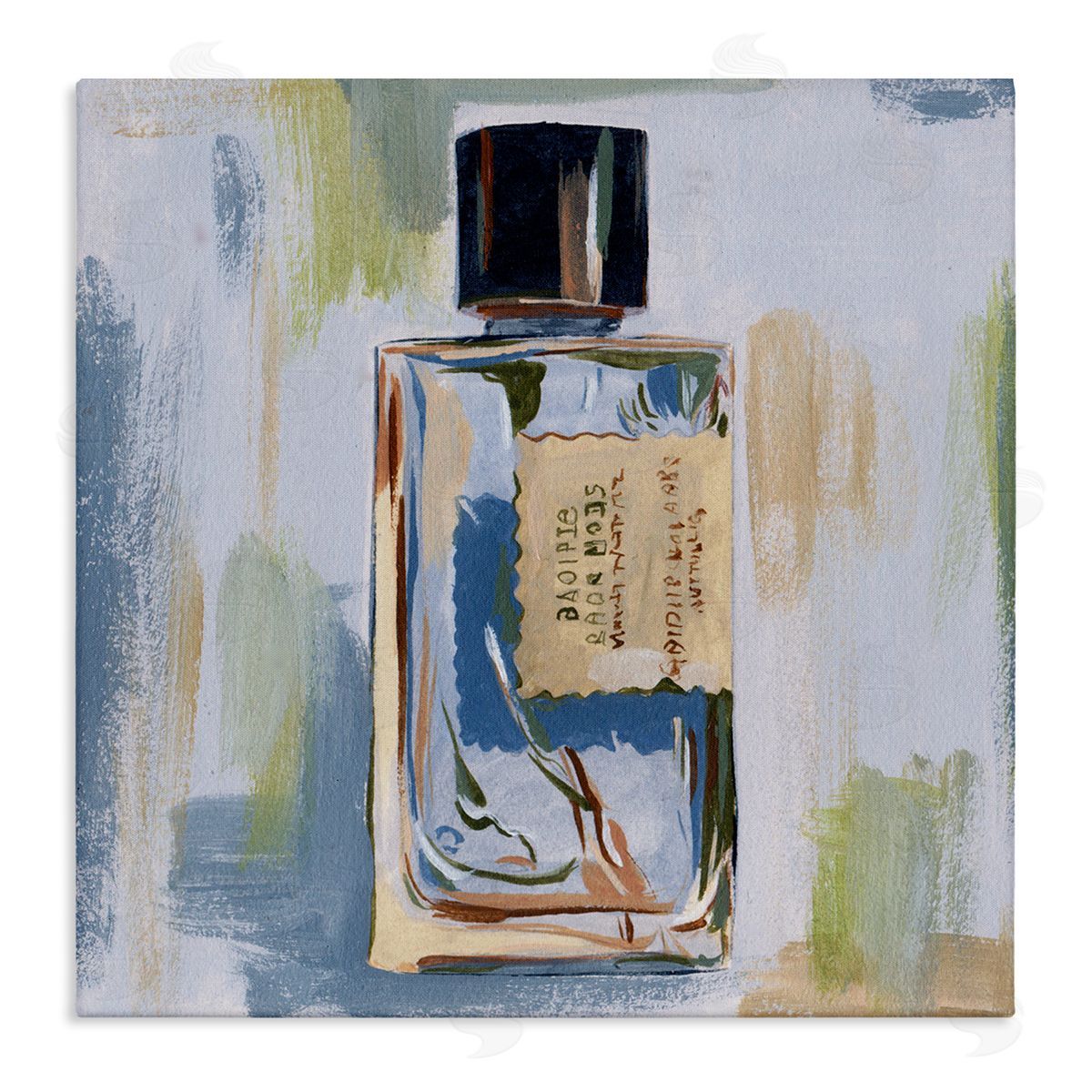 Melissa Wang Makeup Bottle Paint Strokes Canvas Wall Art Print