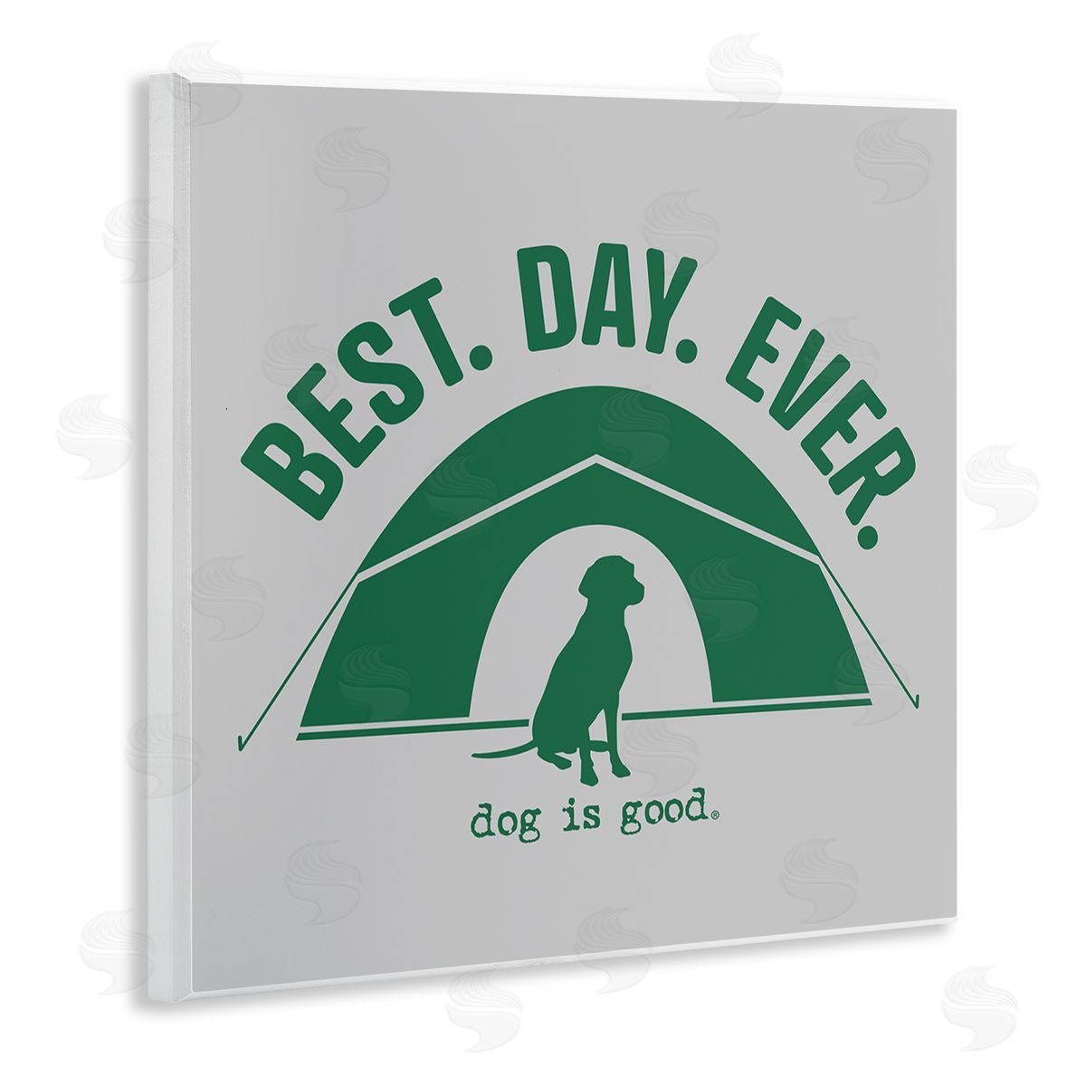 Best Day Camping Dog Wood Plaque Wall Art, Home Decor by Dog Is Good