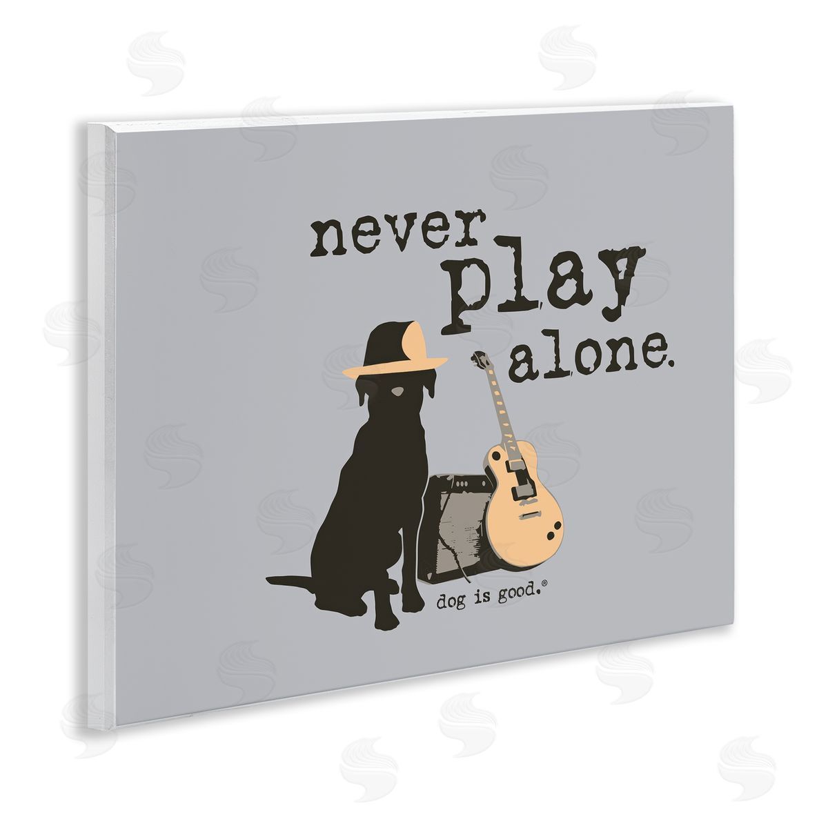 Never Play Alone with Dog Wood Plaque Wall Art, Home Decor by Dog Is Good