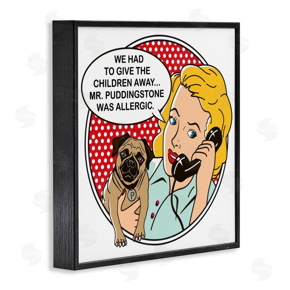 Dog Is Good Give The Children Away Black Framed Giclee Wall Art Print