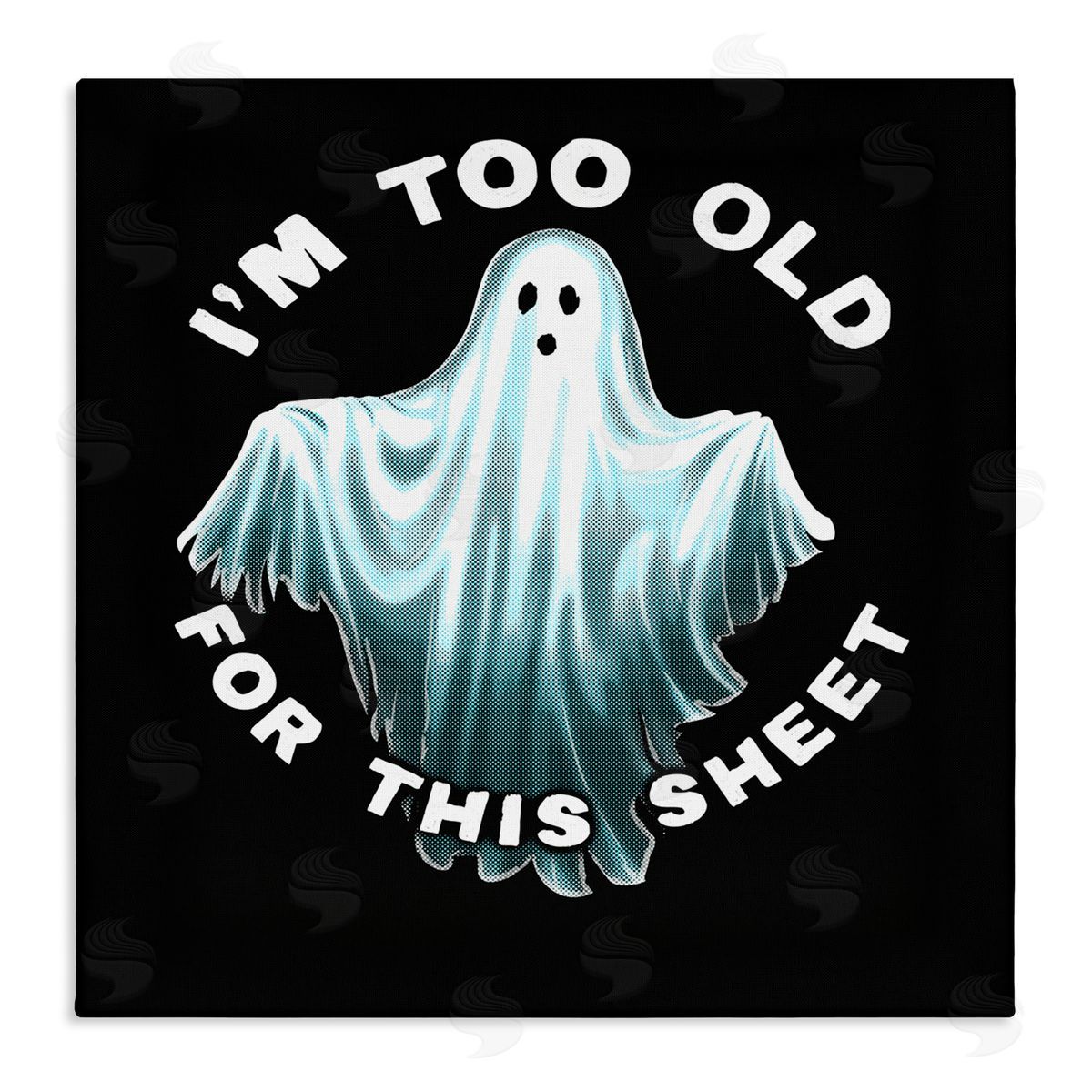 Jedco Brands Inc. Too Old For This Sheet Canvas Wall Art Print