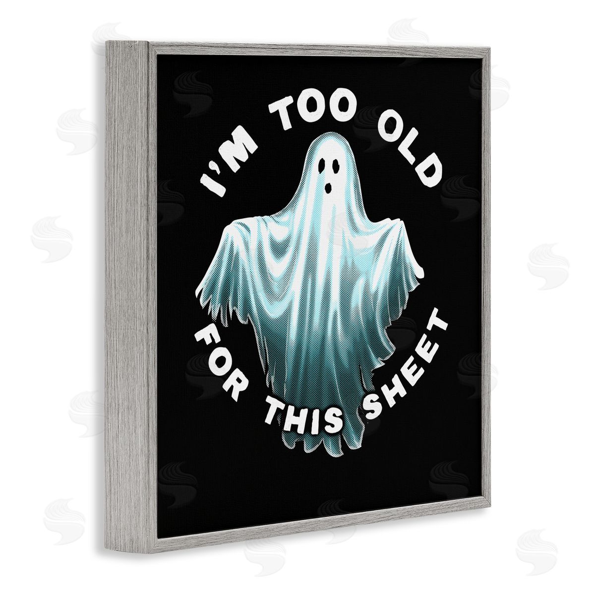Jedco Brands Inc. Too Old For This Sheet Gray Framed Giclee Wall Art Print