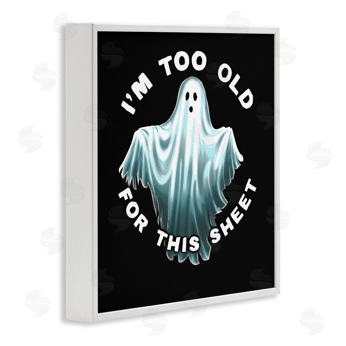Jedco Brands Inc. Too Old For This Sheet White Framed Giclee Wall Art Print