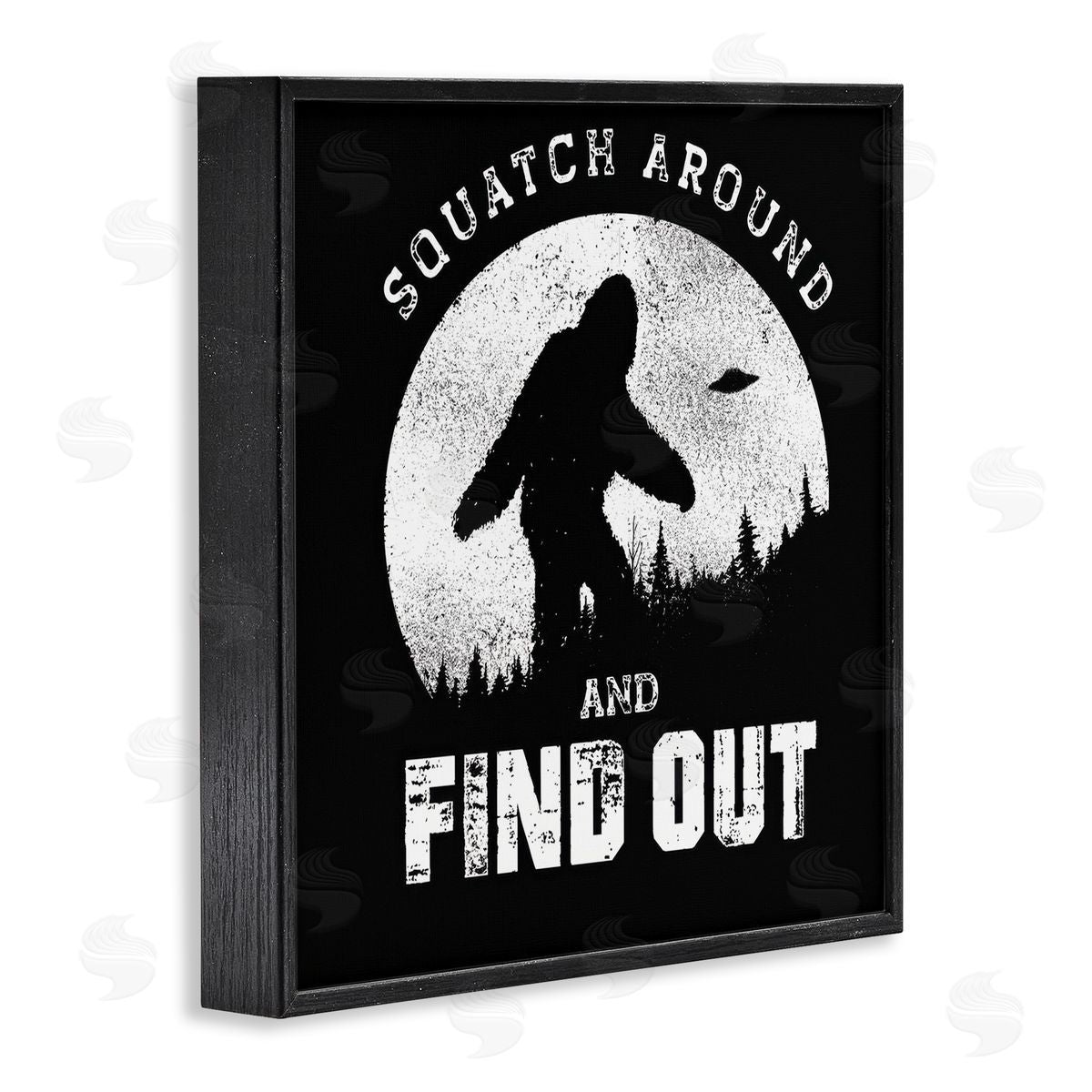 Jedco Brands Inc. Funny Mythical Monster Saying Black Framed Giclee Wall Art Print