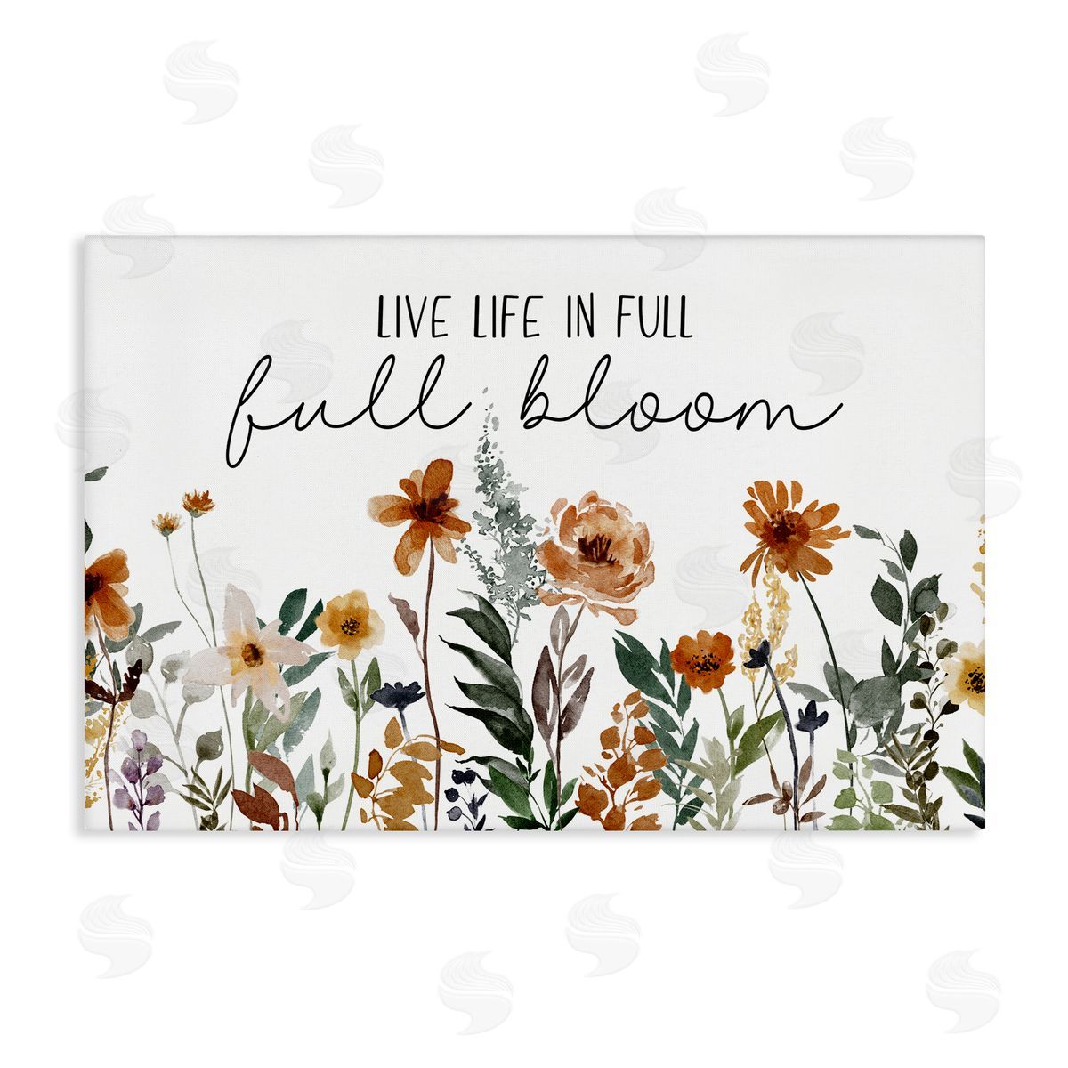 JJ Design House LLC Full Bloom Sentiment Canvas Wall Art Print
