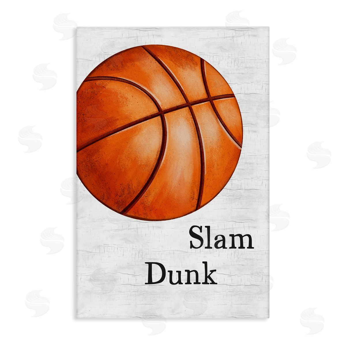 JJ Design House LLC Slam Dunk Basketball Canvas Wall Art Print