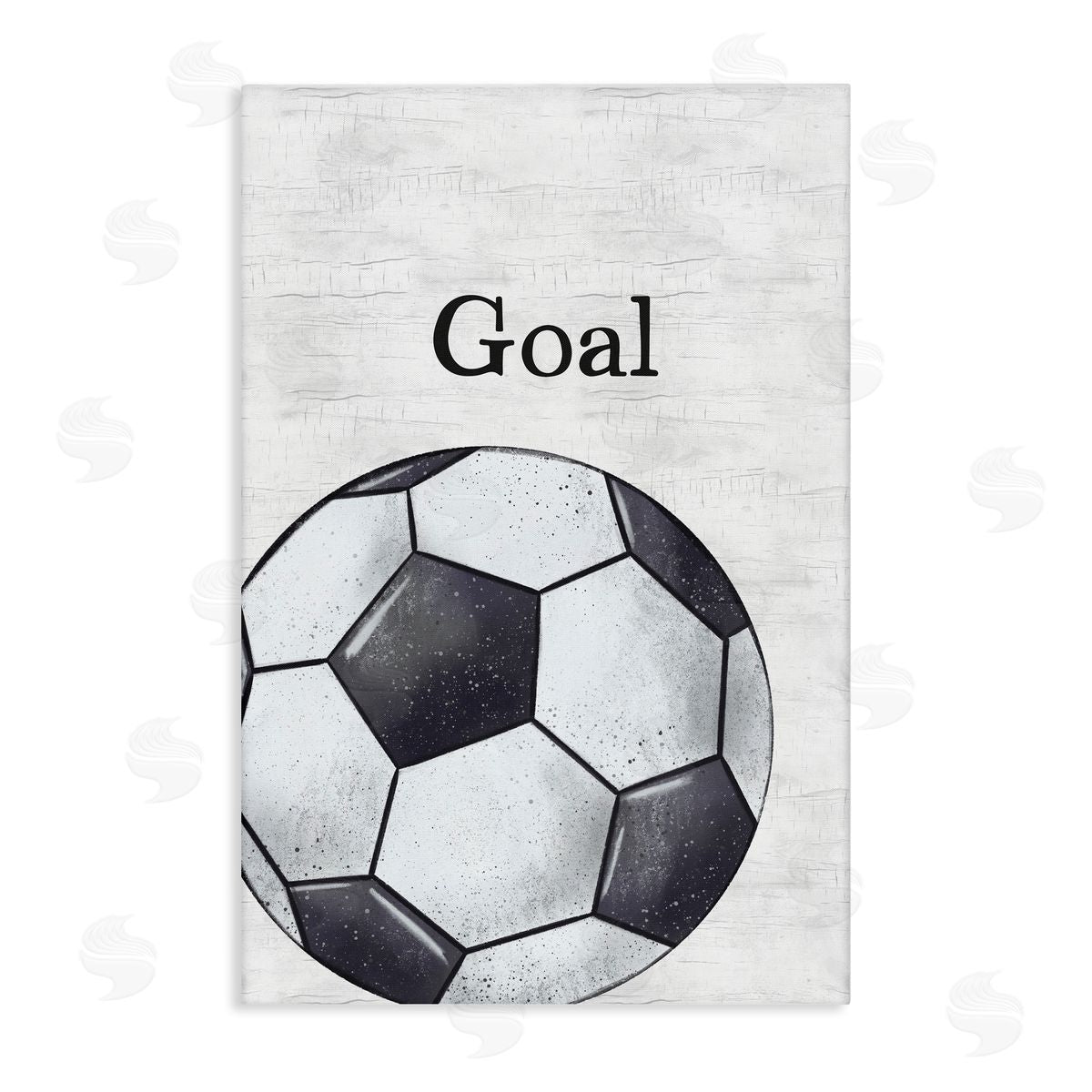 JJ Design House LLC Soccer Ball Goal Canvas Wall Art Print
