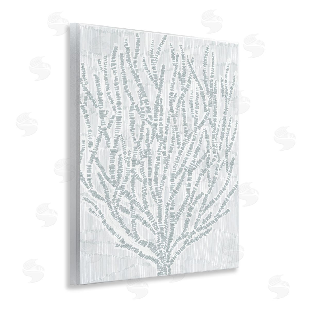 Jetty Home LLC Sketched Coral Sprigs Wooden Wall Plaque Art Print