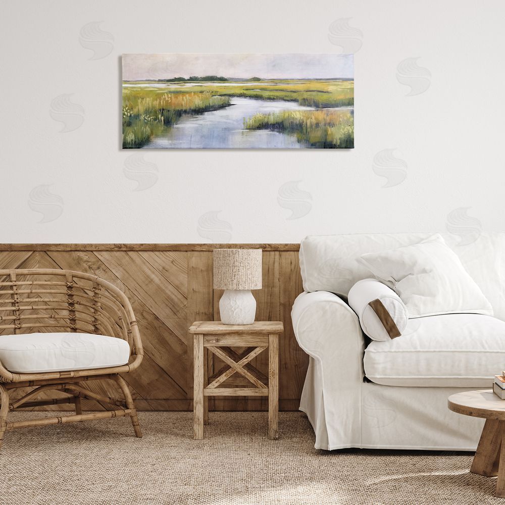 Nina Blue Grassy Rural Marshlands