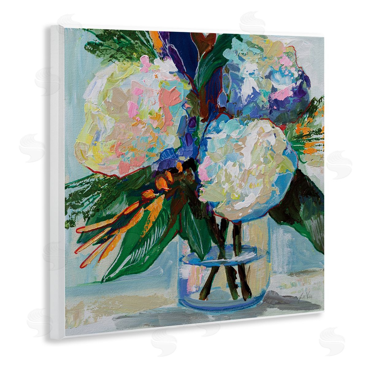 Jeanette Vertentes Bold Summer Blooms Wooden Wall Plaque Art Print